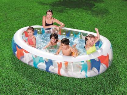 HornFlow NEW (IND*45) BESTWAY ELLIPTIC INFLATABLE POOL 7FT. 6IN 60” X 20” 6+ YRS OLD Inflatable Swimming Pool