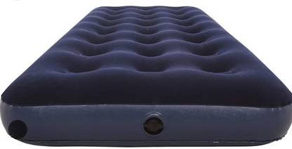 HornFlow Single Air Bed Blue (IND*77) PU Leatherette 1 Seater Inflatable Bed Vinyl 1 Seater Inflatable Sofa
