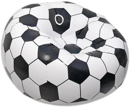 GRTS INFLATABLE CHAIR PVC 1 Seater Inflatable Sofa  (Color - White, DIY(Do-It-Yourself))