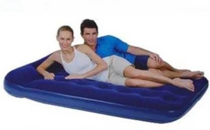 TinyTales Double Inflate Air Bed for a Great Night's Sleep with free pump PVC 2 Seater Inflatable Sofa