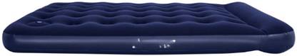 TinyTales Airbed (L x W x H) 191 x 137 x 28 cm Royal blue with free pump PVC 2 Seater Inflatable Sofa