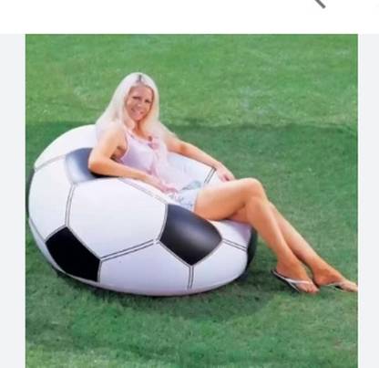 TinyTales Inflatable soccer ball chair Vinyl 1 Seater Inflatable Sofa