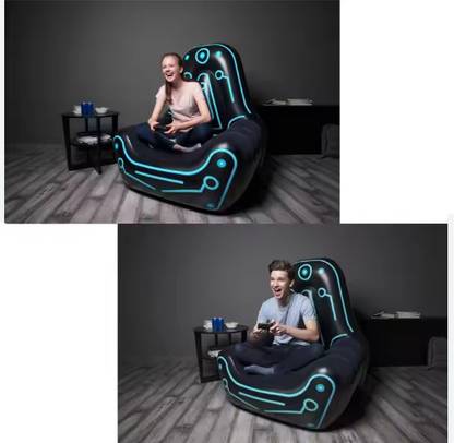 TinyTales Astro Glow Kids Inflatable Air Chair PVC 2 Seater Inflatable Sofa