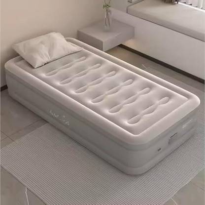 SHARNGA Single Air Bed Inflatable Bed with Built-in Electric Pump PVC 3 Seater Inflatable Sofa