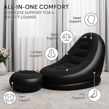 GRANTH CREATION PVC 2 Seater Inflatable Sofa