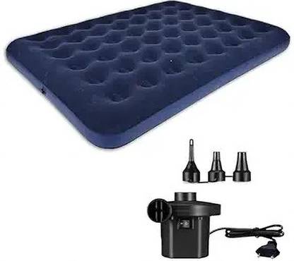 Spotview 56 Holes King Size Air Bed With Air Pump | Quick Inflatable PVC 2 Seater Inflatable Sofa