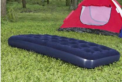 KinderTales Pavillo (IND*65) Aeroluxe Flocked Air Bed for Sleeping Car Air Pump Vinyl 1 Seater Inflatable Sofa