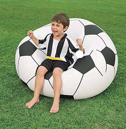 HornFlow Simple style outdoor garden inflatable sofa England soccer sofa chair Vinyl 1 Seater Inflatable Sofa