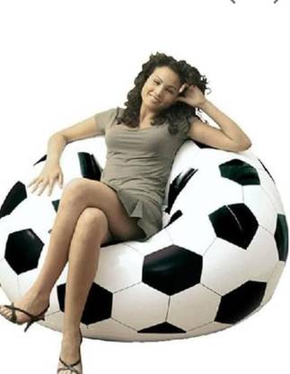 HornFlow Wholesale Soccer Ball Chair And Portable Beach Chairs Vinyl 1 Seater Inflatable Sofa