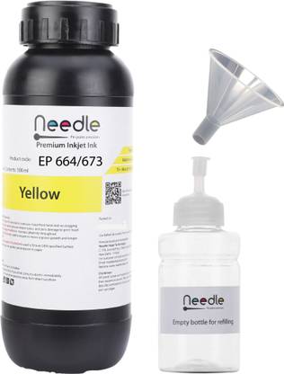 Needle T664 for Ep L130 L360 L380 L361 L565 L210 L220 L310 L350 L405 Printer 500gm each Yellow Ink Bottle