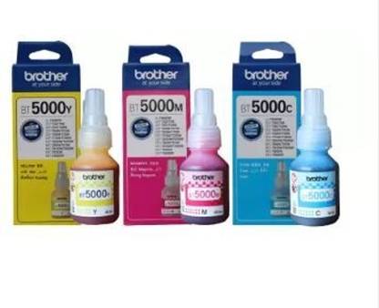 brother BT5000C, BT5000M,BT5000Y Printer Ink Bottle for DCP-T220/T300, DCP-T310/T420W Tri-Color Ink Bottle