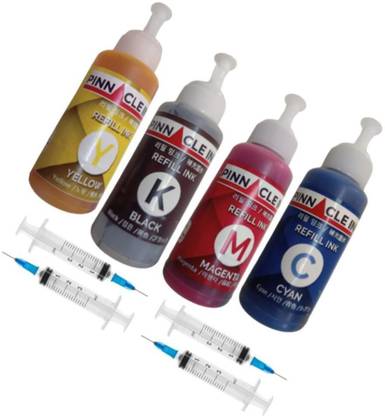 Pinnacle Ink For DeskJet Plus 4123 Inks Compatible Premium ink Black + Tri Color Combo Pack Ink Bottle