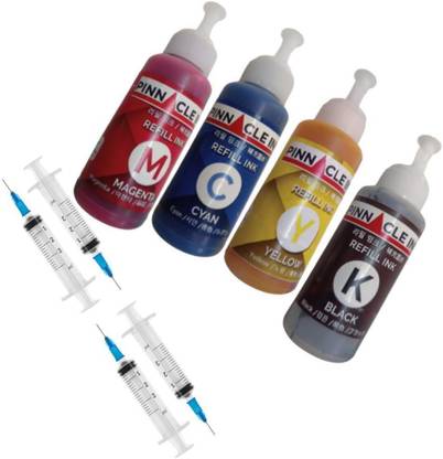 PINNACLE HP 680 Tri-color Ink All 3 Colour Refill Ink Compatible ink Black + Tri Color Combo Pack Ink Bottle