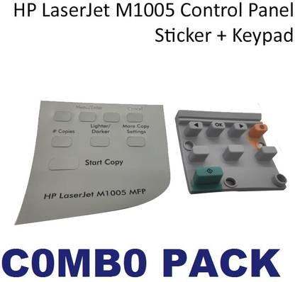 S S Enterprises H/P LJM1005 Control Panel Sticker + Panel Pad Keypad Grey Ink Toner