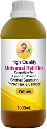 canoff GI-70/71 Ink (1ltr.) compatible for G1020, G2020, G2021, G2060, G3020, G3060 Yellow Ink Bottle
