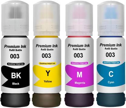canoff 003 Ink for Ep. L3110 L3150 L3115 L3116 L3101 L1110 L3151 L3152 L3156 Black + Tri Color Combo Pack Ink Bottle
