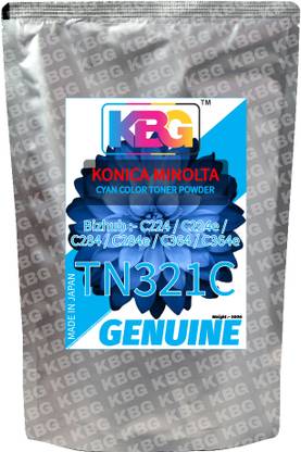 KBG ORIGINAL BIZHUB C224 C224e C284 C284e C364 C364e (TN-321C) 500g Cyan Ink Toner Powder