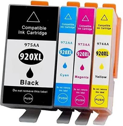 trendvision 920XL COMBO FOR USE IN 6500 - E709c,6500A, E710n, 6500A, 7000, E809a,7500A,E910a Black + Tri Color Combo Pack Ink Cartridge