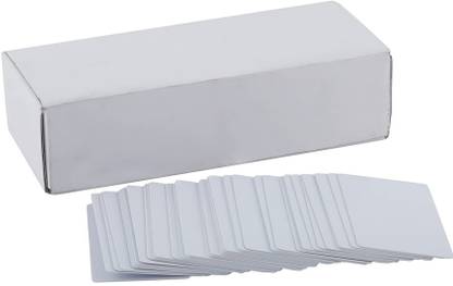 OZERDA Plain White PVC ID Cards Compatible For (Aadhar Card, College ID, Gate Pass) White Ink Cartridge