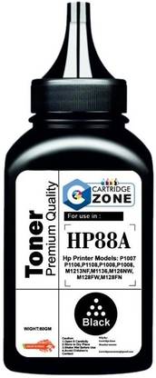 CARTRIDGE ZONE 88A/CC388A Toner Powder Compatible for P1007/ P1008/ Pro P1106/Pro P1108 etc Black Ink Toner Powder