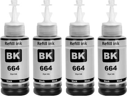 Ang T664 Dye Ink Compatible EcoTank L130, L210, L220, L360, L365, L380, L405 Black Ink Bottle