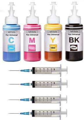 Salty Refill ink For HP 805 ink Cartridge Compatible Printers For HP DeskJet 2332 Black + Tri Color Combo Pack Ink Cartridge