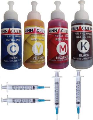 Pinnacle Ink Compatible Ink for 2676 Compatiable Refill Ink Black + Tri Color Combo Pack Ink Bottle