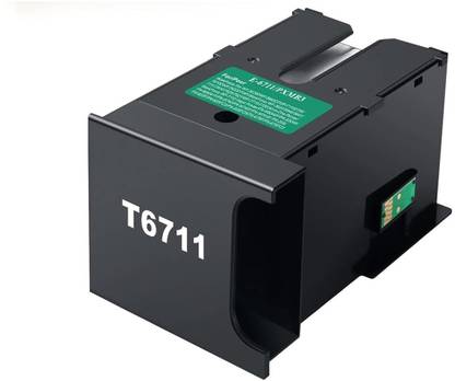 GPN PRINT T6711 Ink Maintenance Box Compatible for Workforce Pro WF-3620DWF (with Chip) Black Ink Toner