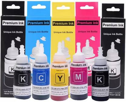 tequo T664 Black + Tri Color Combo Pack Ink Bottle