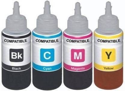 Spherix Refill Ink For Brother DCP-J125 Printer-Black,Cyan,Magenta,Yellow -100ML Bottle Black + Tri Color Combo Pack Ink Bottle