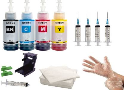 Salty Printer Refill Ink Kit for CL57,PG88,CL98,PG810,CL811,PG830,CL831,PG89 Black + Tri Color Combo Pack Ink Bottle
