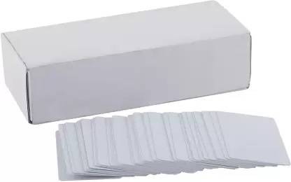 SPT Star Print Technology Plain White PVC ID Cards For Inkjet Printers set of 100 White Ink Toner