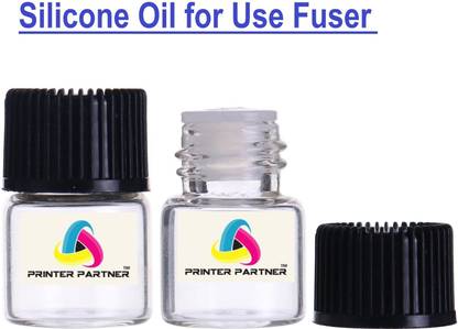 PRINTER PARTNER Fuser Film Silicone Oil for Laser Printers (HP/Canon Laser Printers) (50 ML/ Pack of 1) White Ink Bottle