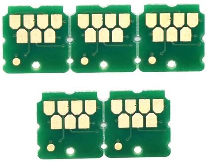 wetech Maintenance Box Chip for epson L18050 L8050(pack of 5) Green Ink Toner