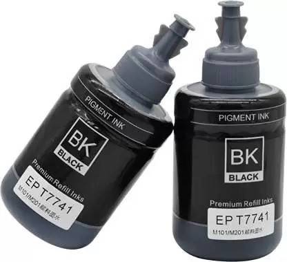 Sangria T774 Ink for Epson M200, M100 M105, M205, L655 Printer -70ml x 2 Bottle Black - Black - Twin Pack Ink Bottle