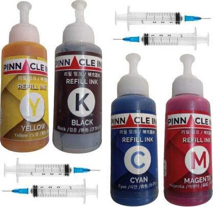 PINNACLE hp GT51 GT52 GT53 A515, 310, 115 Ink Tank Printers Black + Tri Color Combo Pack Ink Bottle