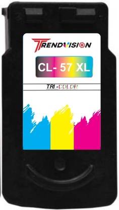 trendvision CL-57XL COLOR FOR PIXMA E400/E410/E417/E460/E470/E477/E480/E3170 E3177/E4270 Tri-Color Ink Cartridge