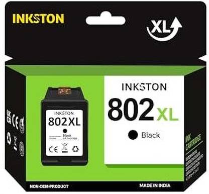 Inkston 802XL BLACK INK CARTRIDGE Black Ink Cartridge