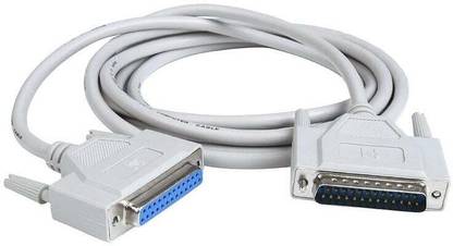 S S Enterprises LPT Printer Cable Wire for Dot Matrix and Old Inkjets Printer (3 Meter) Grey Ink Toner