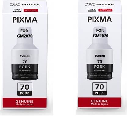 CAN PIXMA CANON GM 2070 MEGA TANK SINGLE FUNCTION WIFI INK TANK PRINTER INK GI70 (SETOF 2) Black Ink Bottle