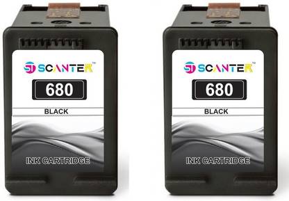ST-SCANTER 680 Black Cartridge for USE in Deskjet Ink , 2138,2675,2676,2677,2678,3635 Black Ink Cartridge