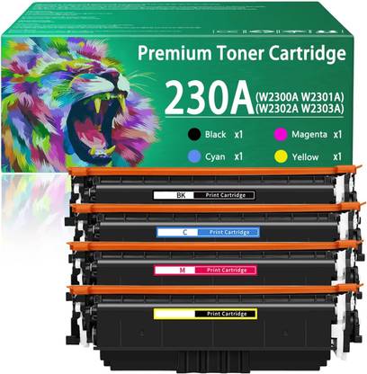 SPS 230A Toner Cartridge for HP 230A W2300A W2301A W2302A W2303A Toner Cartridge Black + Tri Color Combo Pack Ink Toner