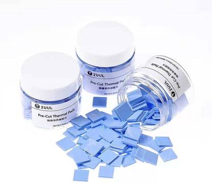 S S Enterprises 2UUL SC02 Pre-Cut Thermal Silicone Pads 12x12x1.5mm 100Pcs/Box Black Ink Toner