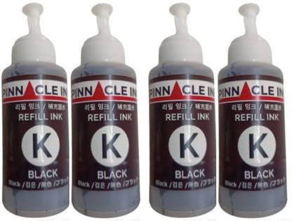 PINNACLE Compatible Refill Ink For Ep L220 T6641 - 664 ALL BLACK Black Ink Bottle