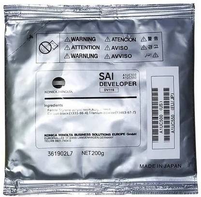 Sai Developer for Konica Minolta Bizhub TN116/TN118/164/165/184/185/195/215 Printer Black Ink Toner Powder