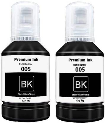 canoff 005 Ink Refill Bottles for M2140, M1100, M1120 Printers( Pack Of 2) Black Ink Bottle