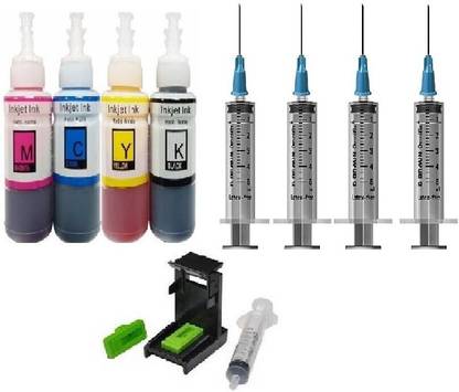 Ang Refill ink Deskjet 2000 Printer J210a, Deskjet 2050 Printer J510a, Deskjet 3050 Black + Tri Color Combo Pack Ink Bottle