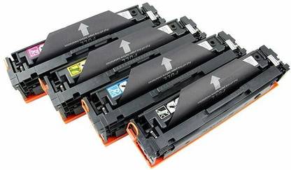 NP Tech CF 500 /501/502/503 Toner Cartridge B/ C/ Y/ M for HP Laserjet Pro Printer Black + Tri Color Combo Pack Ink Toner