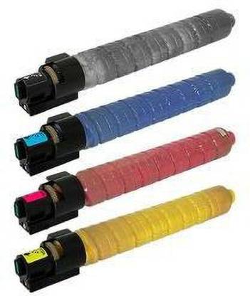 wetech IM C2500 CYMK TONER CARTRIDGE FOR Ricoh IM C2500, Ricoh IM C2000 Black + Tri Color Combo Pack Ink Cartridge