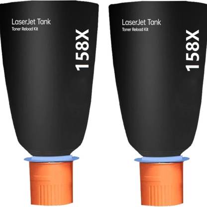 Pristo 158X (W1580X) Toner Reload Kit For Use In Laserjet Tank MFP 1005w,1020w,2606 Black - Twin Pack Ink Toner